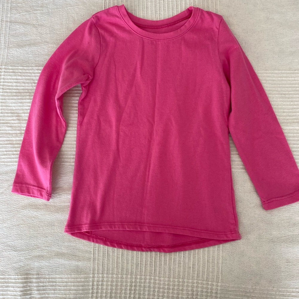 4T - Pink Long Sleeve Kids Shirt